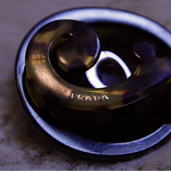 Prada Oversized Baroque Round Polarized Sunglasses - GUC - Picture 3 of 6